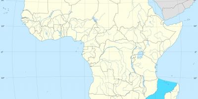 โมแซมบิกช่องแอฟริกาแผนที่